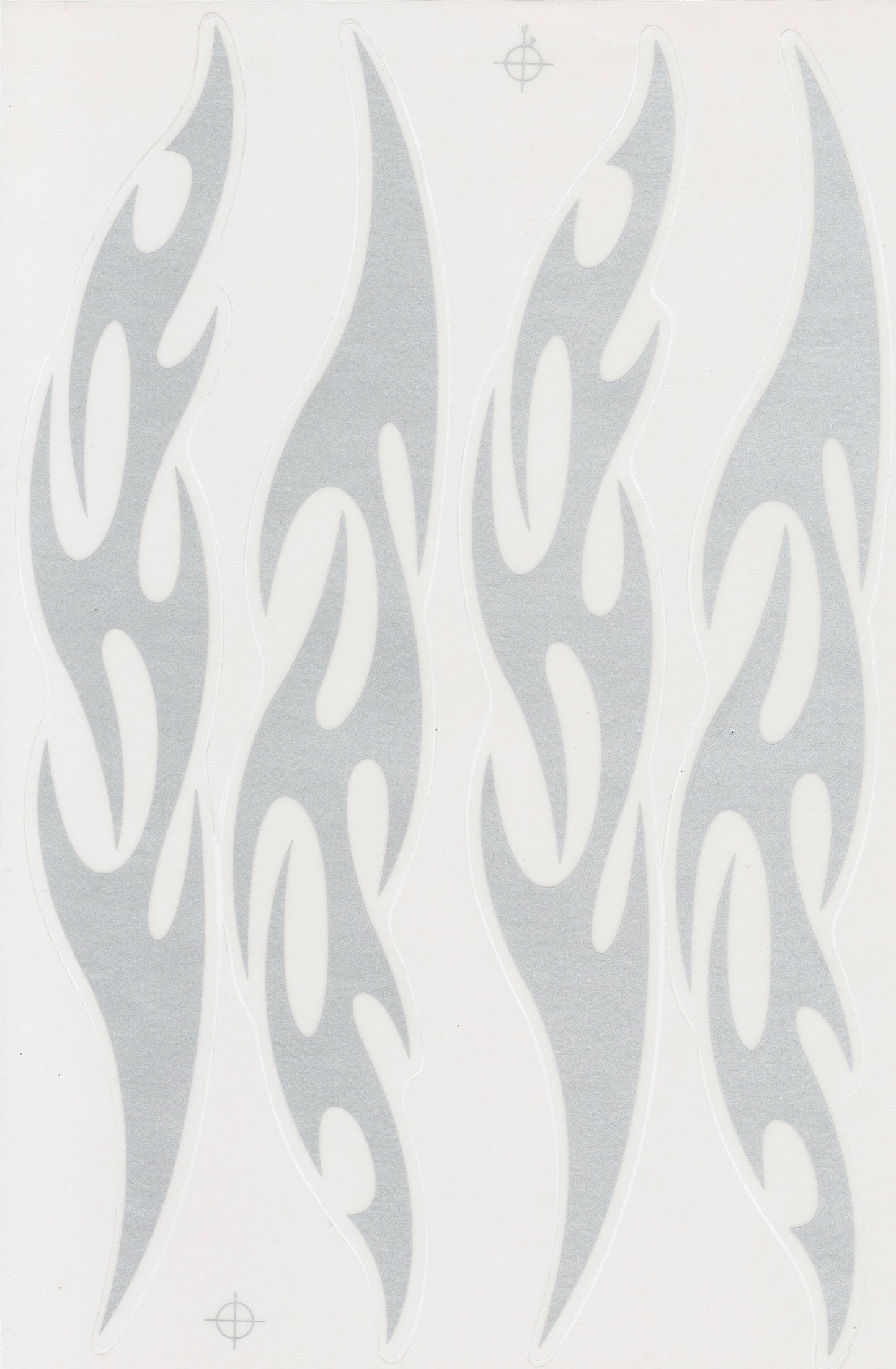 Flammen grau Aufkleber Sticker Motorrad Roller Skateboard Auto Tuning Modellbau selbstklebend 561