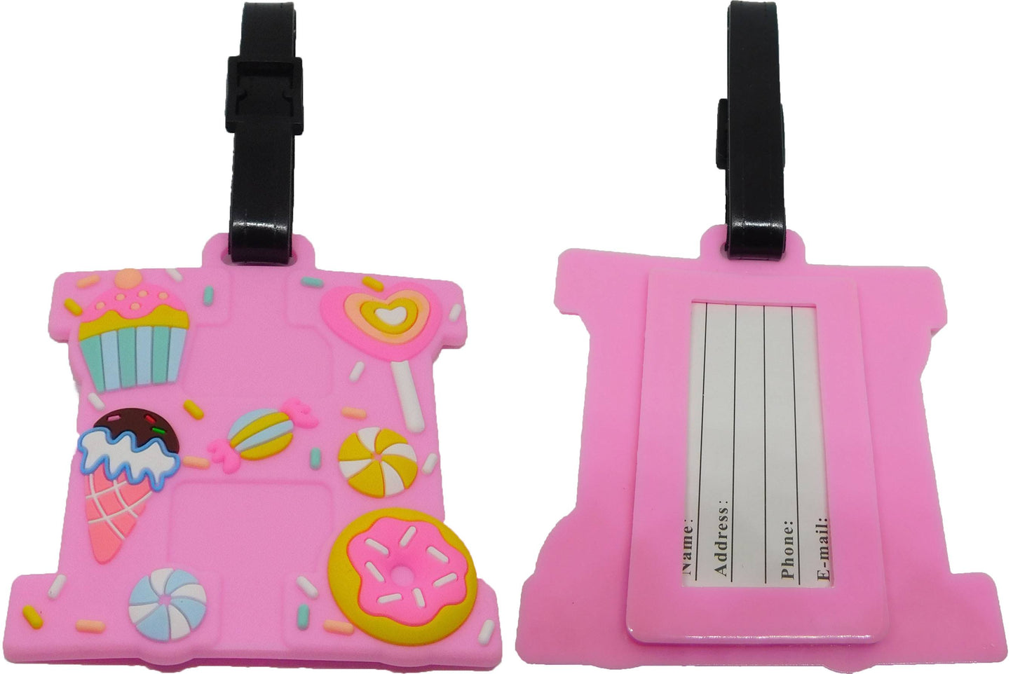 Muffin Kuchen - Kofferanhänger Taschenanhänger Adresschild Plastik