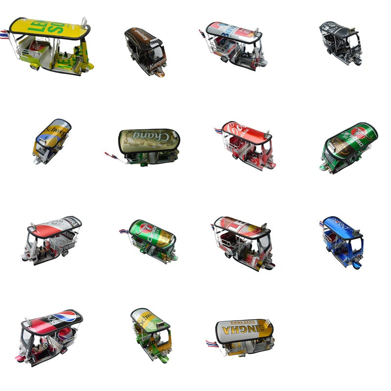 *** 7up Lemon Soda *** Detailgetreue Handgefertigte Nachbildung: TUK TUK Taxi aus Thailand - 14x7x6 cm