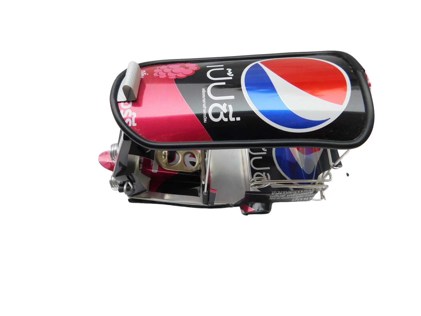 *** Pepsi Black *** Detailgetreue Handgefertigte Nachbildung: TUK TUK Taxi aus Thailand - 14x7x6 cm