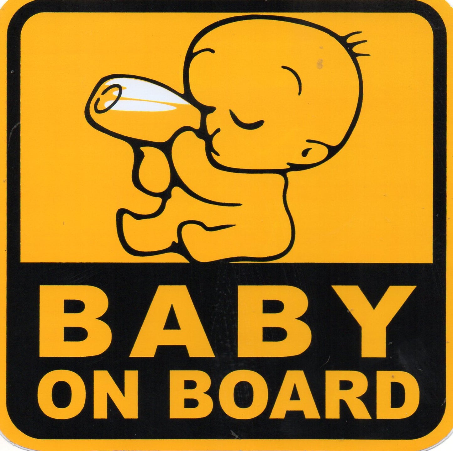 BABY ON BOARD Aufkleber Sticker Motorrad Roller Skateboard Auto Tuning selbstklebend 491