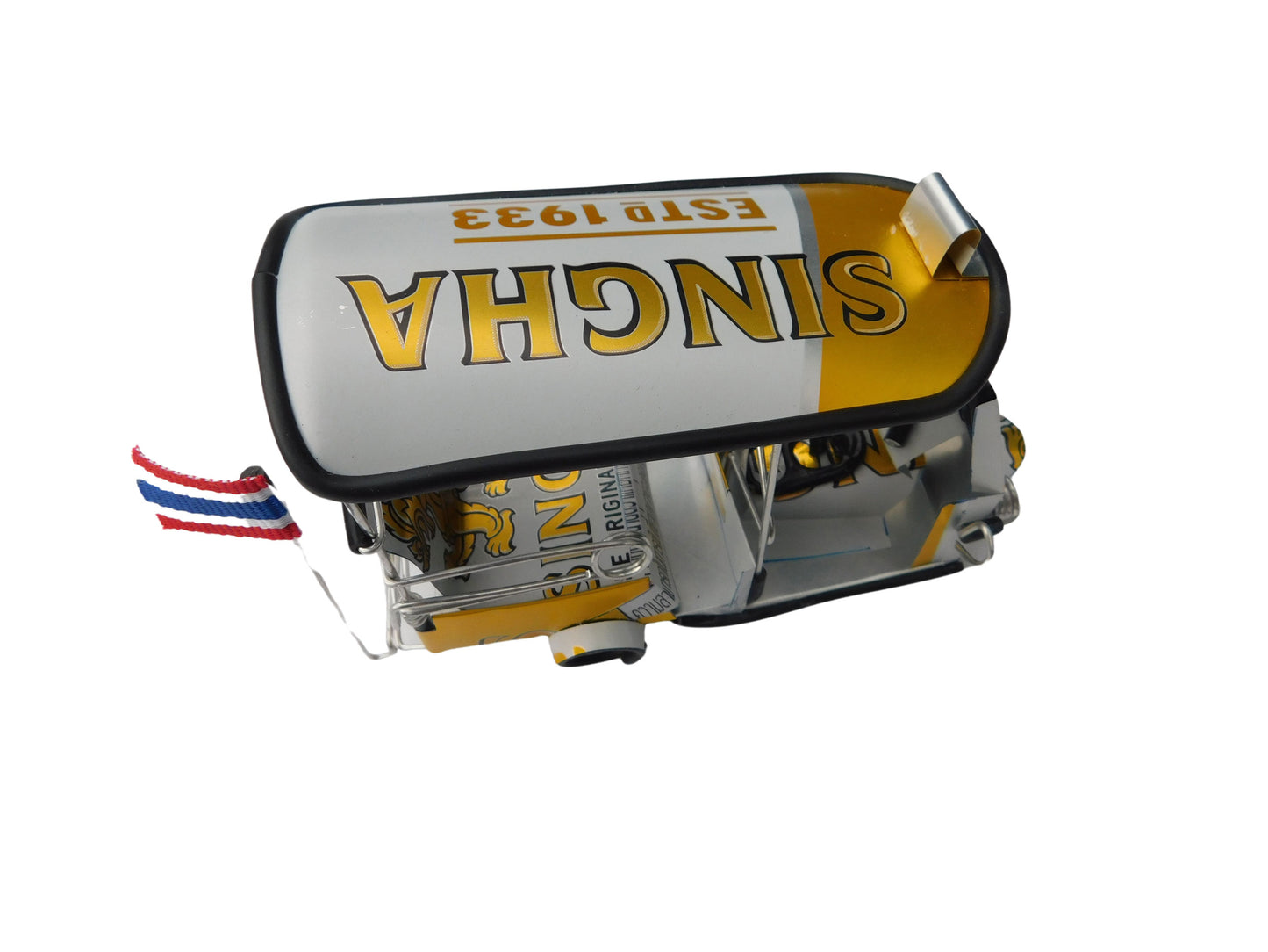 *** Singha Beer *** Detailgetreue Handgefertigte Nachbildung: TUK TUK Taxi aus Thailand - 14x7x6 cm