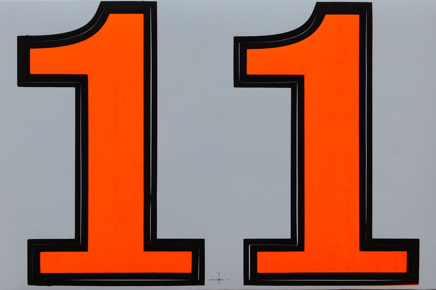 Grosse Nummer 1 orange 165 mm hoch Aufkleber Sticker Motorrad Roller Skateboard Auto Tuning Modellbau selbstklebend 085