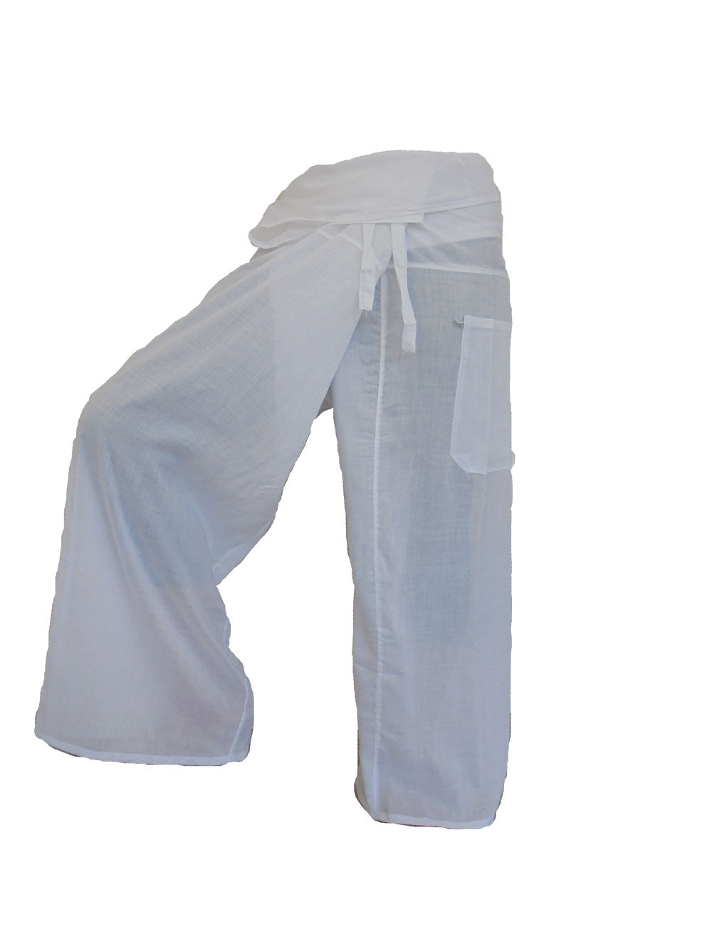 Vielfarbige Fischerhosen: Moderne, geschlechtsneutrale Thai Fisherman Pants aus leichtem Stoff für Yoga und Massage.
