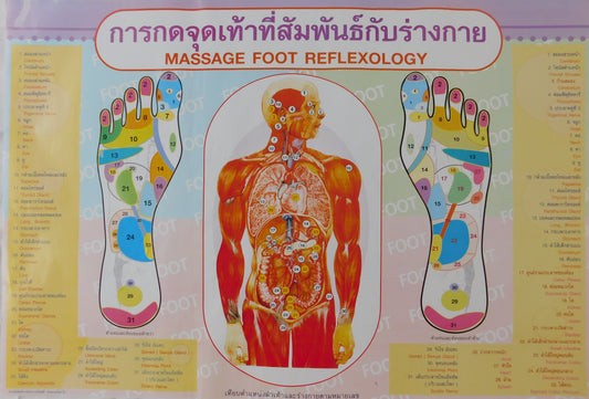 Massage Thaimassage Poster Bild Anleitung Massageshop Massageladen Schulung