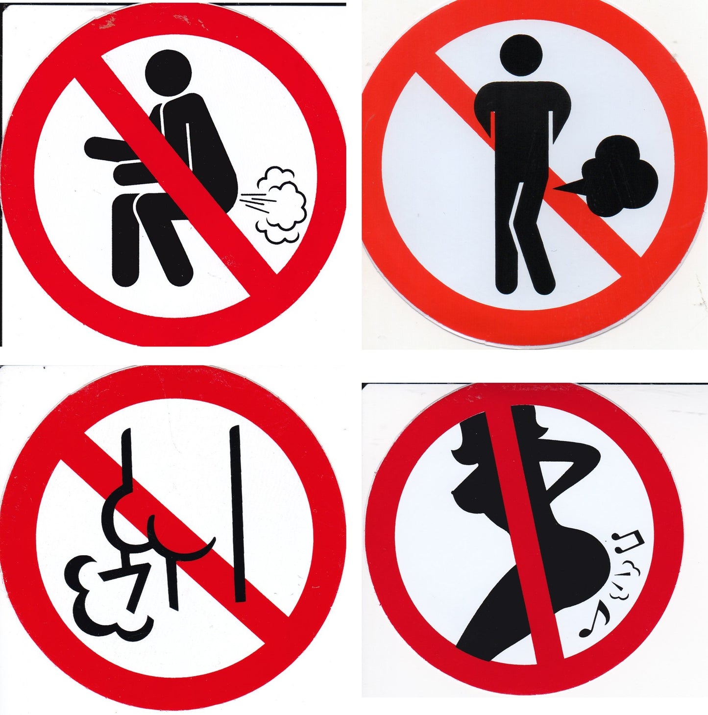 ATTENTION "chien dangereux" sticker rond autocollant autocollant 563