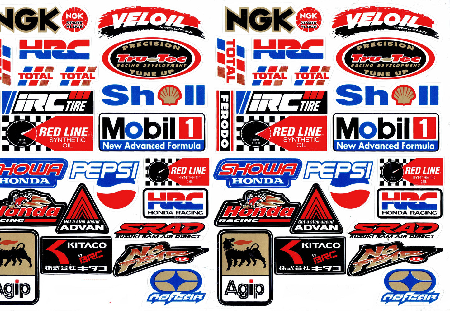 Sponsor Sponsoren Logo Aufkleber Sticker Motorrad Roller Skateboard Auto Tuning Modellbau selbstklebend 128