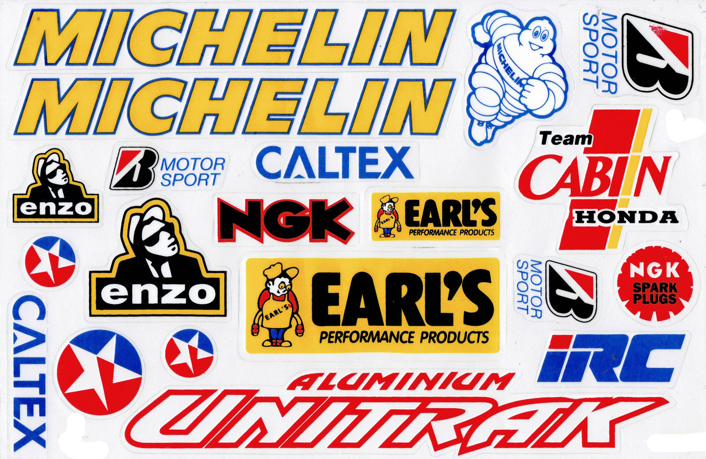 Sponsor Sponsoren Logo Aufkleber Motorrad Fahrrad Skateboard Auto Tuning selbstklebend 134