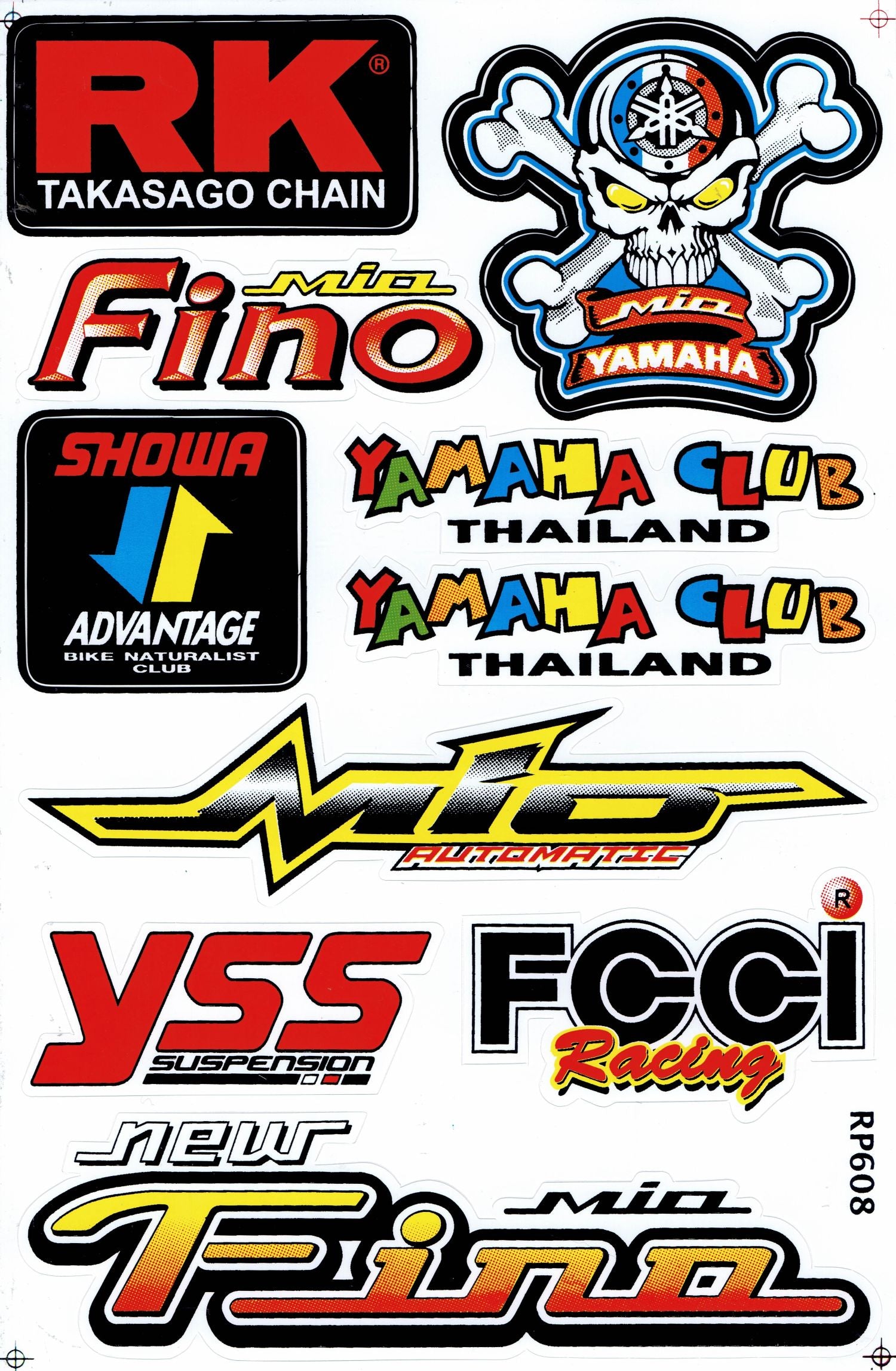 Sponsor sponsors logo sticker motorcycle scooter skateboard car