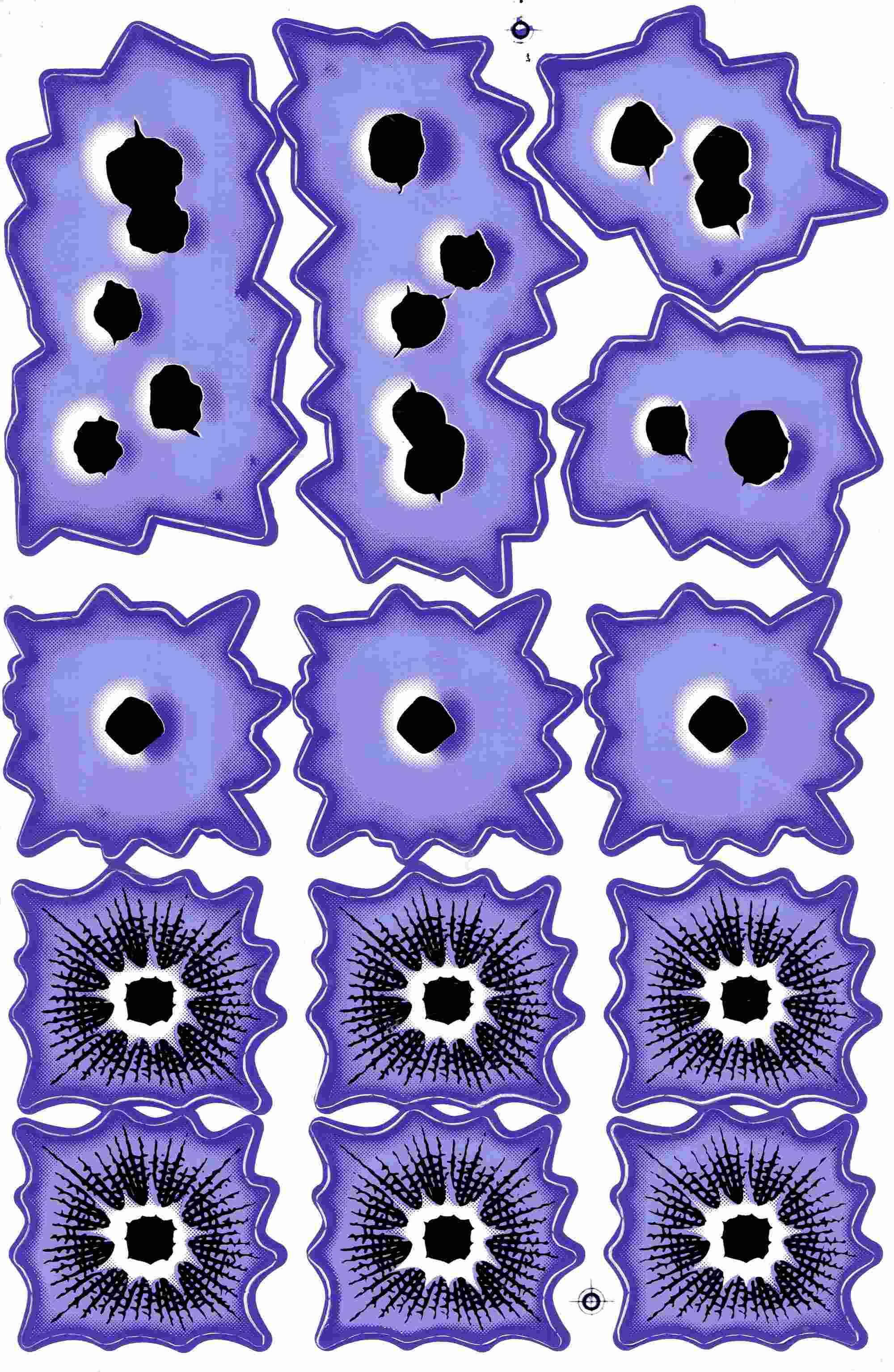 Fori Di Tiro 20 Bullet Holes Sticker Adesivo Casco Auto Bike JDM Tuning - Foto 12