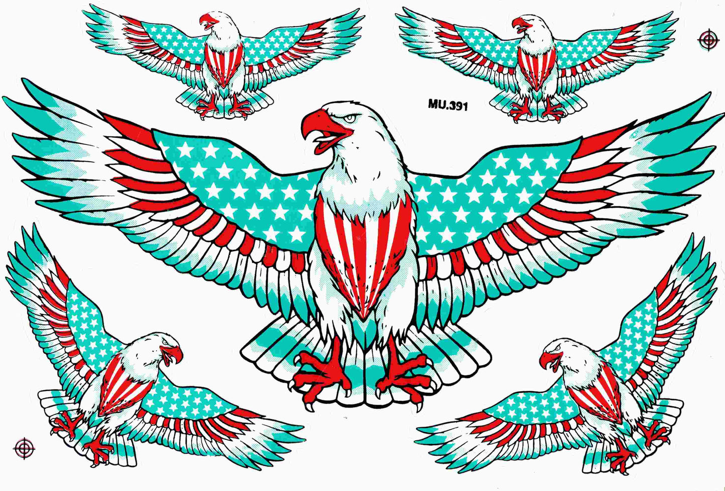 Adler Schwingen Flügel US Aufkleber Sticker Motorrad Roller Skateboard Auto Tuning Modellbau selbstklebend 437