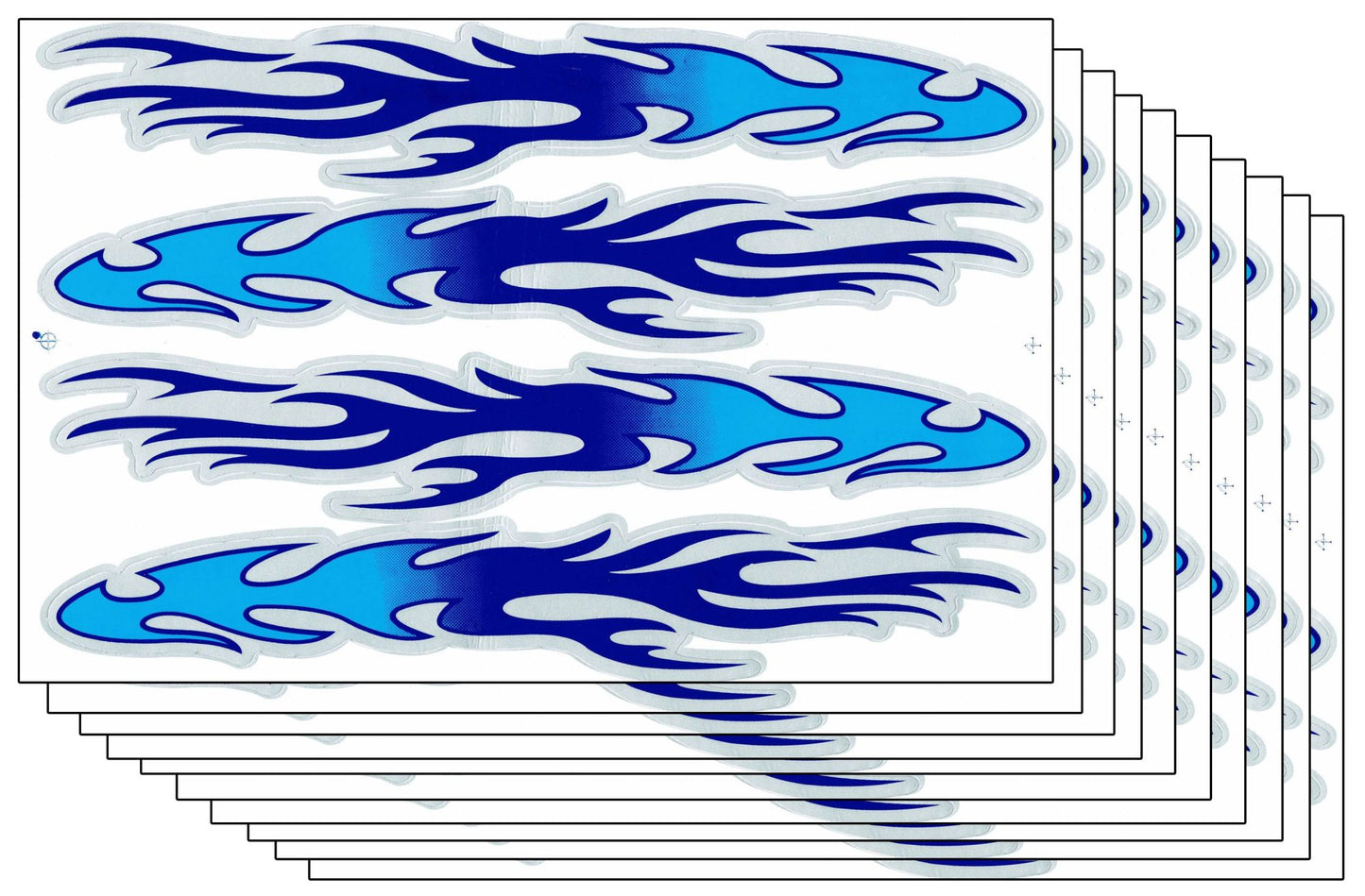 SPAR PACK DE 10 flammes feu orange panthère autocollant moto cyclomoteur scooter skateboard voiture tuning modélisme auto-adhésif 310