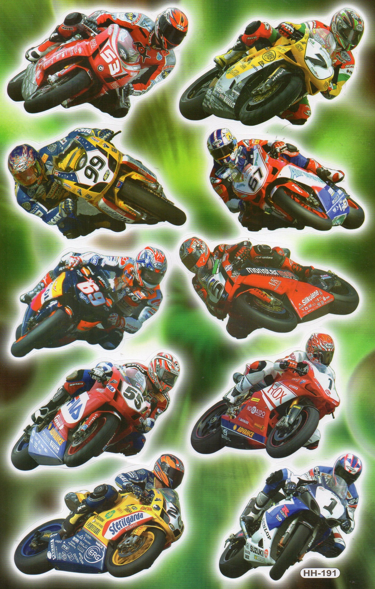 Motorrad Chopper Biker Aufkleber Sticker für Kinder Basteln Kindergarten Geburtstag 1 Bogen 499