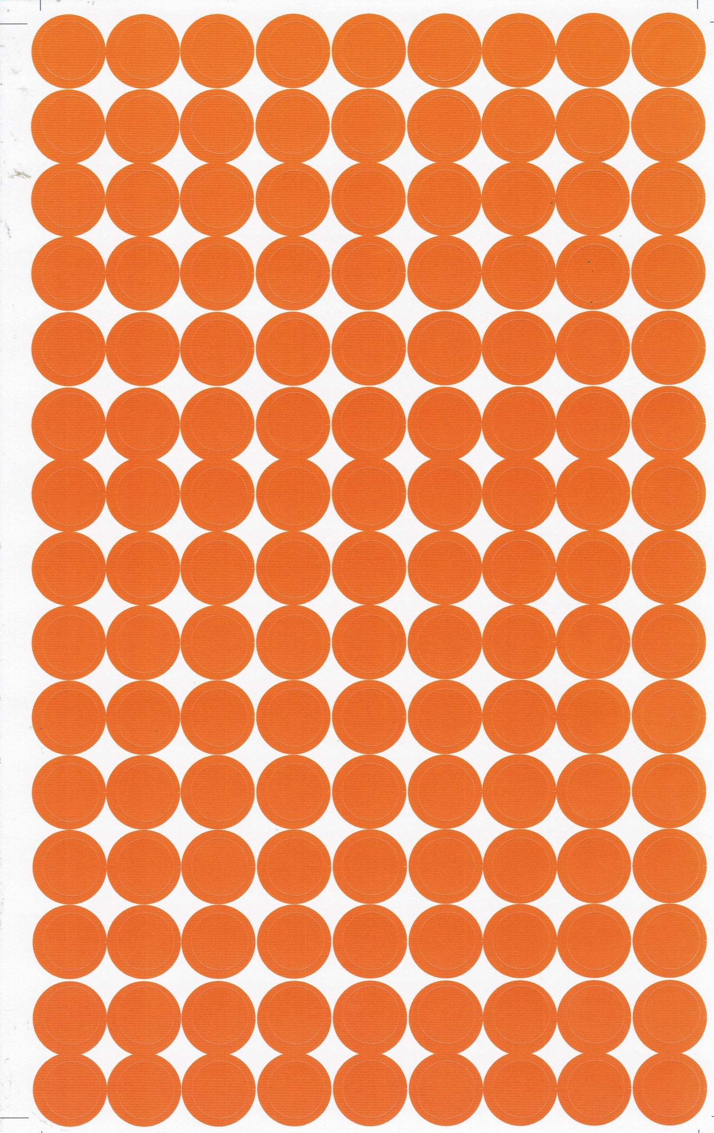 Dots Punkte Kreise Ball rund orange Aufkleber Sticker für Kinder Basteln Kindergarten Schule 1 Bogen 526