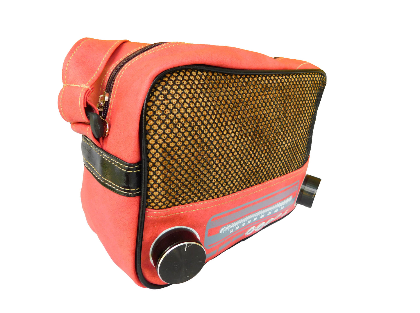 Radio Kofferradio Vintage Retro Handtasche Schultertasche Tasche Frauen Studenten 25 x 18 x 12 cm