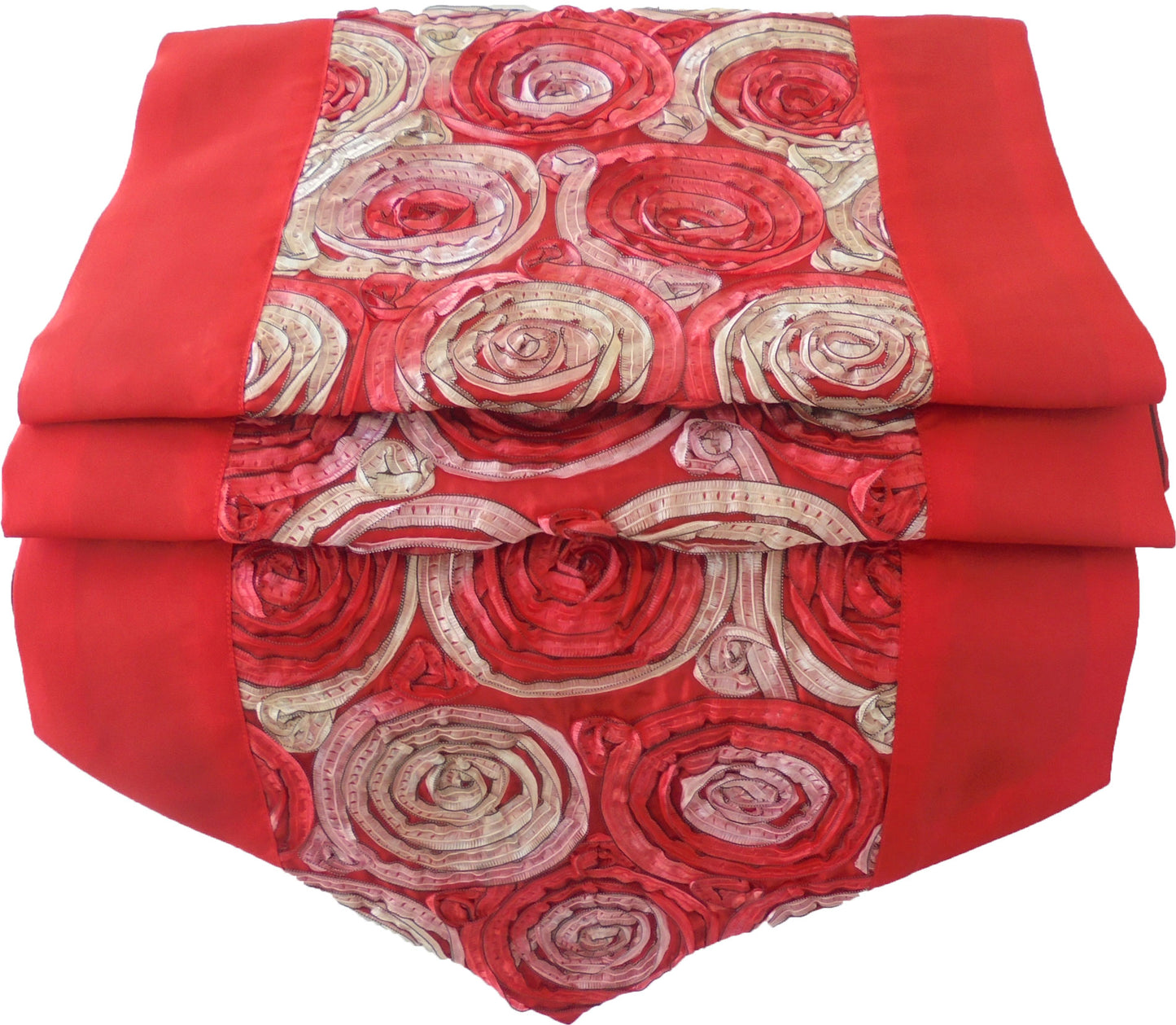 Chemin de table gribouillis fleurs Roses Festival de noël anniversaire fête de mariage salon cuisine nappe soie thaïlandaise soie thaïlandaise