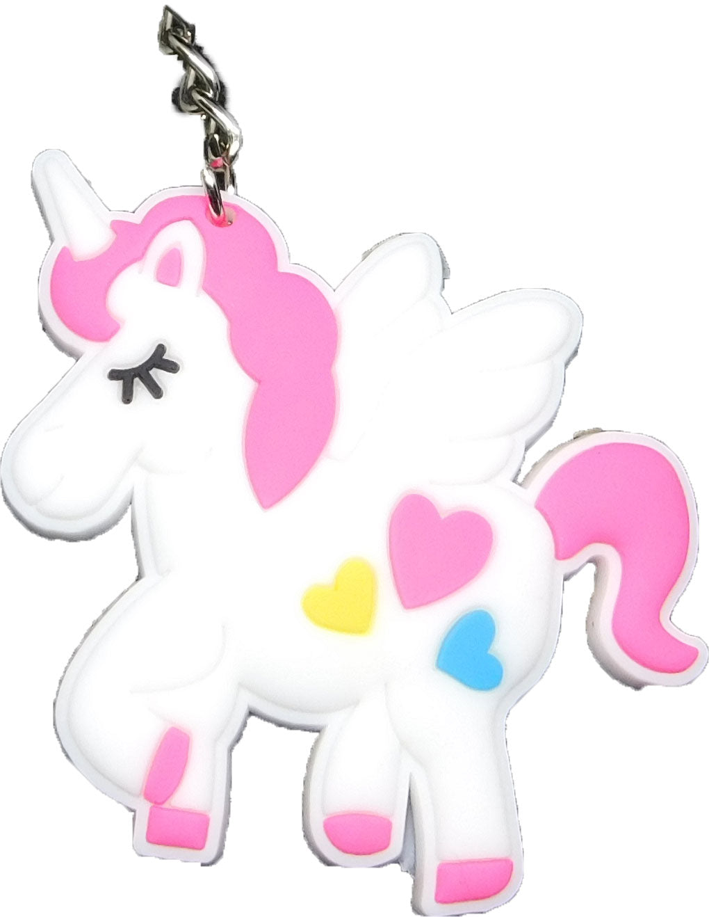 Unicorn Horn Mythical Creatures Fairy Tale Colorful Rubber Keychain