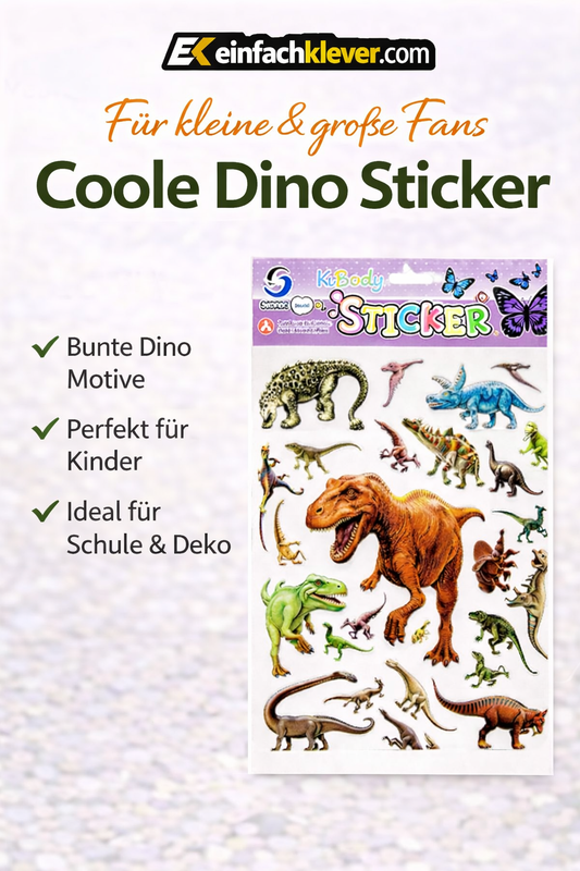 🦖 Coole Dino Sticker – Spaß für kleine &amp; große Fans