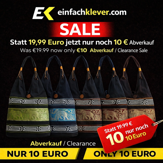 Thailand Taschen im Sale – jetzt nur 10 € statt 19,99 €