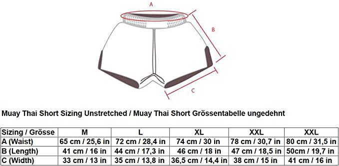 Kraftvoll und Stilvoll: Moderne Muay Thai Shorts für Erwachsene! (Rot Thai Fight M-L-XL-XXL-3XL)