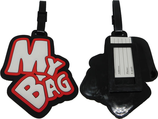 MY BAG  - Kofferanhänger Taschenanhänger Adressschild Plastik Adresse Anhänger