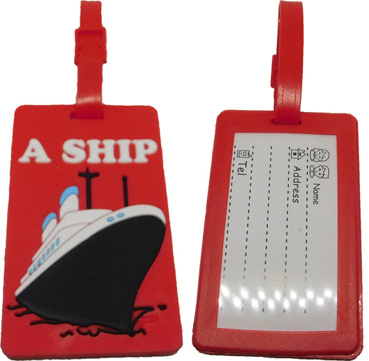 Schiff Kreuzfahrtschiff - Kofferanhänger Taschenanhänger Adressschild Plastik Adresse Anhänger