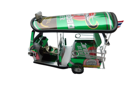 *** Carabao Beer Dunkel *** Detailgetreue Handgefertigte Nachbildung: TUK TUK Taxi aus Thailand - 14x7x6 cm