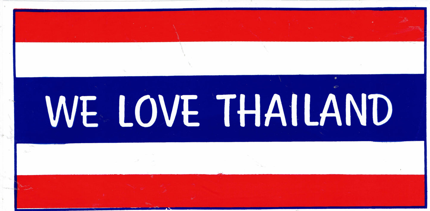 Thailand Flagge Sticker Aufkleber 16x8.5 cm - Perfekt für Motorrad, Roller, Skateboard, Auto Tuning und mehr - Selbstklebend 318