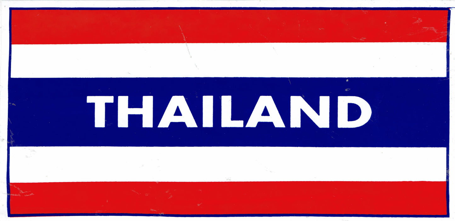 Thailand Flagge Sticker Aufkleber 16x8.5 cm - Perfekt für Motorrad, Roller, Skateboard, Auto Tuning und mehr - Selbstklebend 319