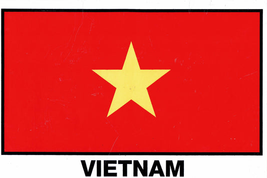 Vietnam Flagge Sticker Aufkleber - Perfekt für Motorrad, Roller, Skateboard, Auto Tuning und mehr - Selbstklebend