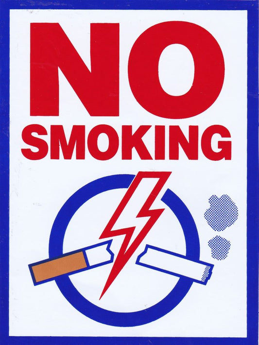 Forbidden smoking cigarettes sticker motorcycle scooter skateboard car tuning self-adhesive 325