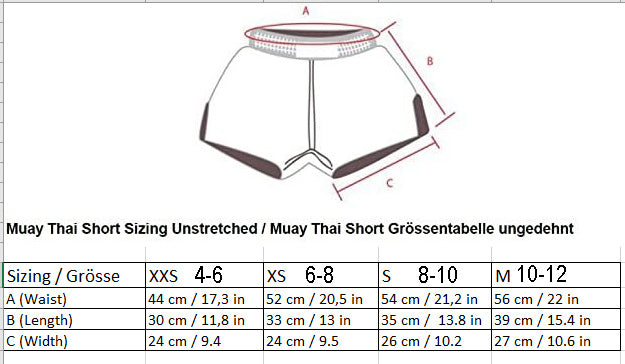 Kampfgeist im Mini-Format: Trendige Muay Thai Shorts für Kids! (Grün-Rot XXS-M)