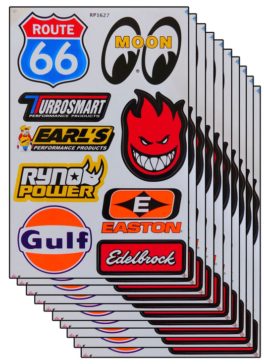 SPAR PACK OF 10 flames fire orange panther sticker motorcycle moped scooter skateboard car tuning model building self-adhesive 310