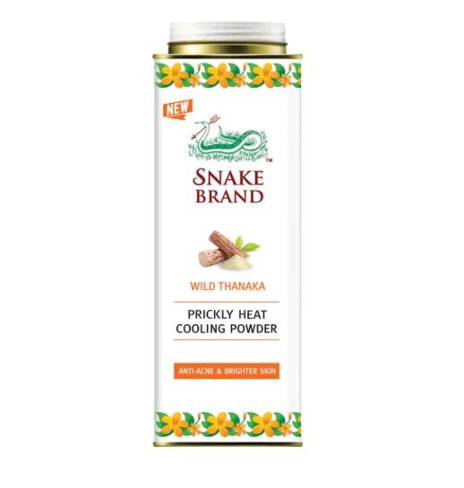 Snake Brand Prickly Heat Cooling Powder Puder 280 gramm Anti-Acne