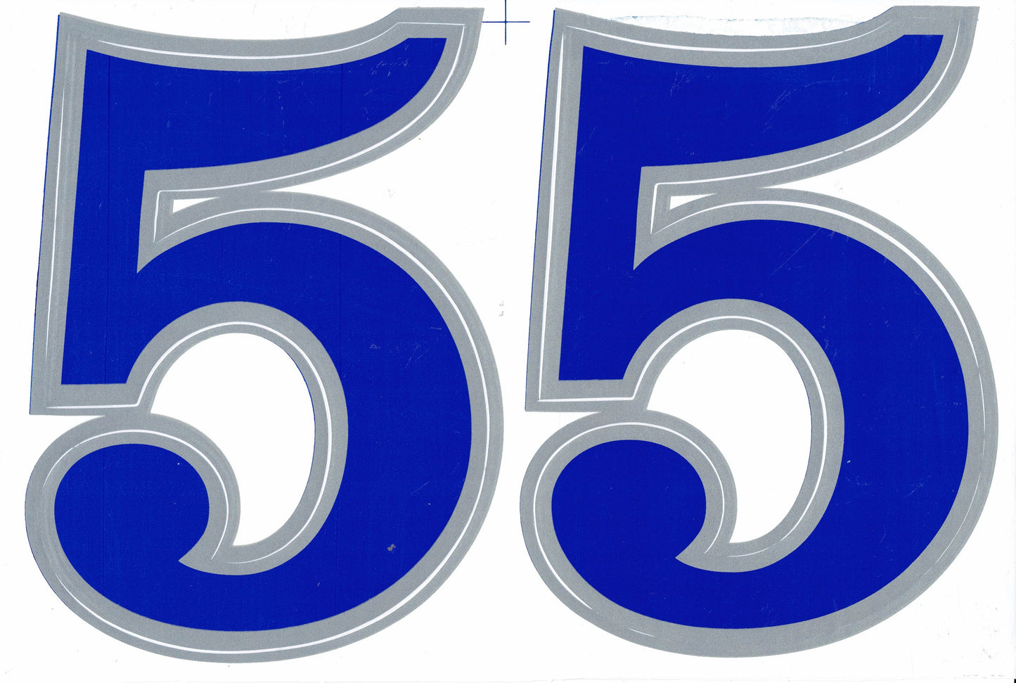Large number 5 blue 165 mm high sticker motorcycle scooter skateboard car tuning model building self-adhesive 015