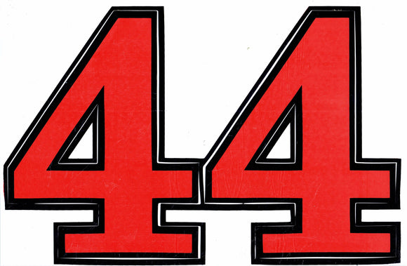Large number 4 red 165 mm high sticker motorcycle scooter skateboard car tuning model building self-adhesive 026