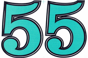 Large number 5 green 165 mm high sticker motorcycle scooter skateboard car tuning model building self-adhesive 028