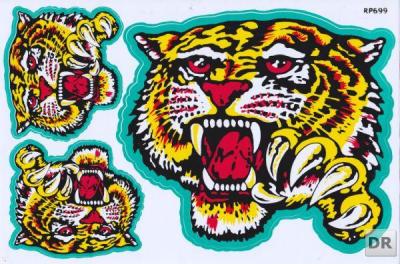 Tiger sticker motorcycle scooter skateboard car tuning model building self-adhesive 204