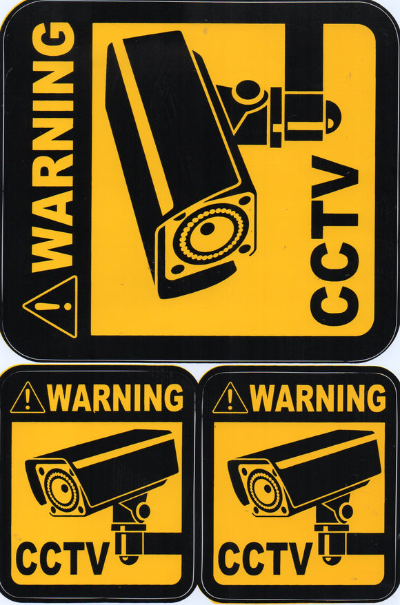CCTV camera monitoring sticker motorcycle scooter skateboard car tunin ...