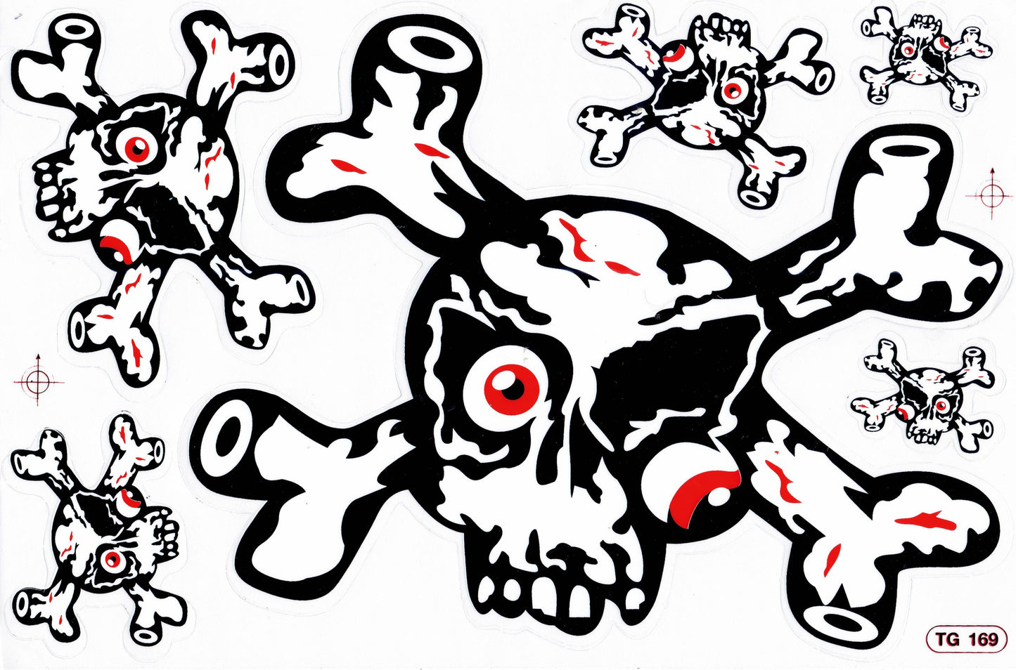 Pirat Totenkopf Skull Aufkleber Sticker Motorrad Roller Skateboard Auto Tuning Modellbau selbstklebend 258