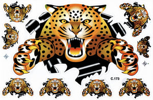 Leopard sticker motorcycle scooter skateboard car tuning model building self-adhesive 269