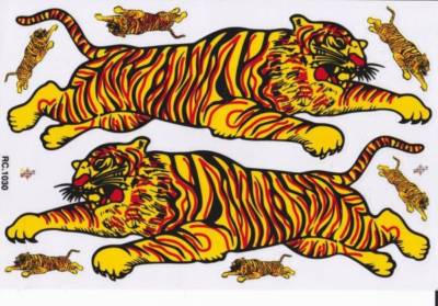 Tiger sticker motorcycle scooter skateboard car tuning model building self-adhesive 282