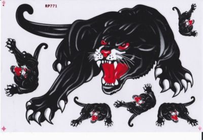 Panther sticker motorcycle scooter skateboard car tuning model building self-adhesive 286