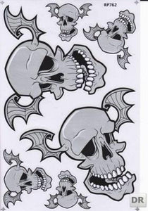 Flying skull skull decal sticker motorcycle scooter skateboard car tuning model building self-adhesive 287