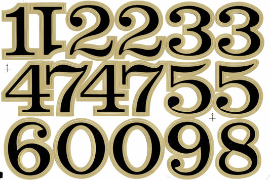Numbers Numbers 123 Black 50 mm High Sticker for Office Folders Children Crafts Kindergarten Birthday 1 Sheet 300