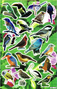 Vögel Singvögel Specht Rotkehlchen Tiere Aufkleber Sticker für Kinder Basteln Kindergarten Geburtstag 1 Bogen 311