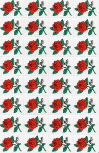 Rosen Rose Blumen Pflanzen Aufkleber Sticker für Kinder Basteln Kindergarten Geburtstag 1 Bogen 037