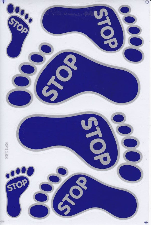 STOP foot sticker motorcycle scooter skateboard car tuning model building self-adhesive 398