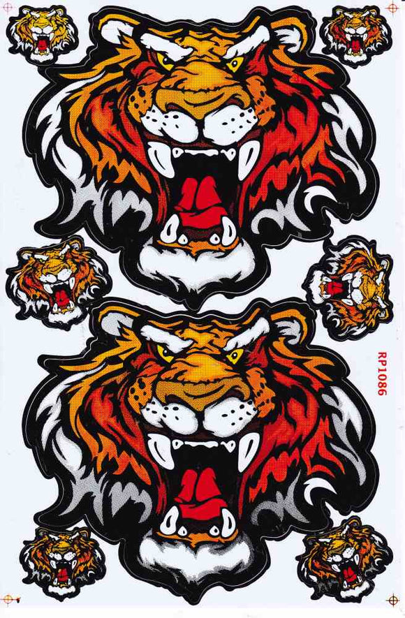 Tiger sticker motorcycle scooter skateboard car tuning model building self-adhesive 428