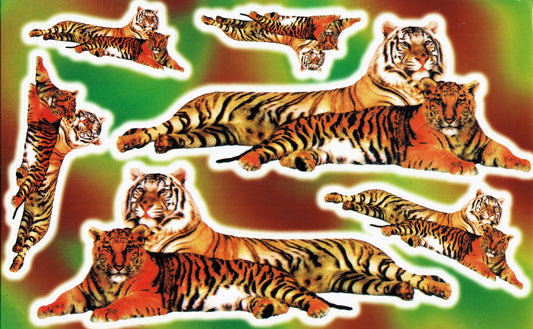 Tiger sticker motorcycle scooter skateboard car tuning model building self-adhesive 519